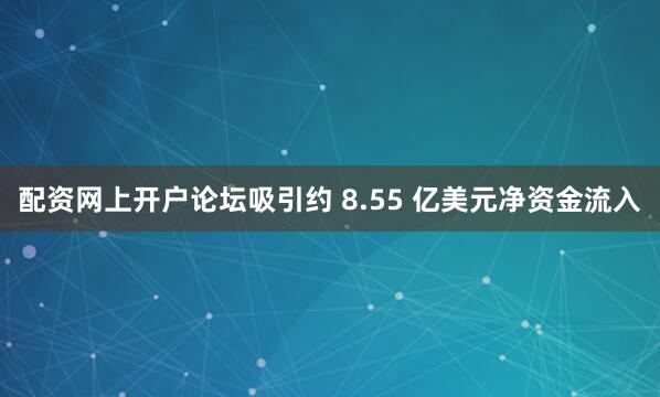 配资网上开户论坛吸引约 8.55 亿美元净资金流入